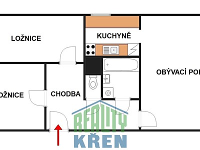 Prodej bytu 3+1 68 m²