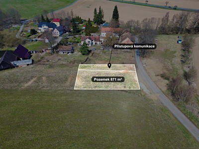 Prodej  stavebního pozemku 871 m²