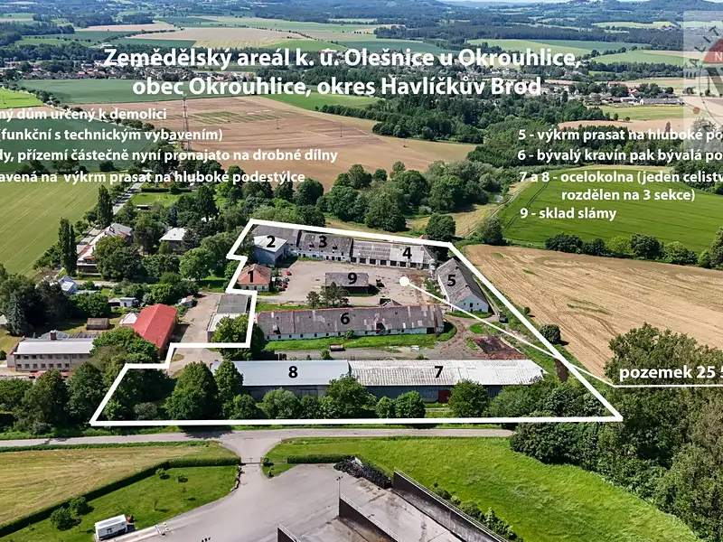 Prodej zemědělského objektu 25561 m², Okrouhlice – náhled fotky 2