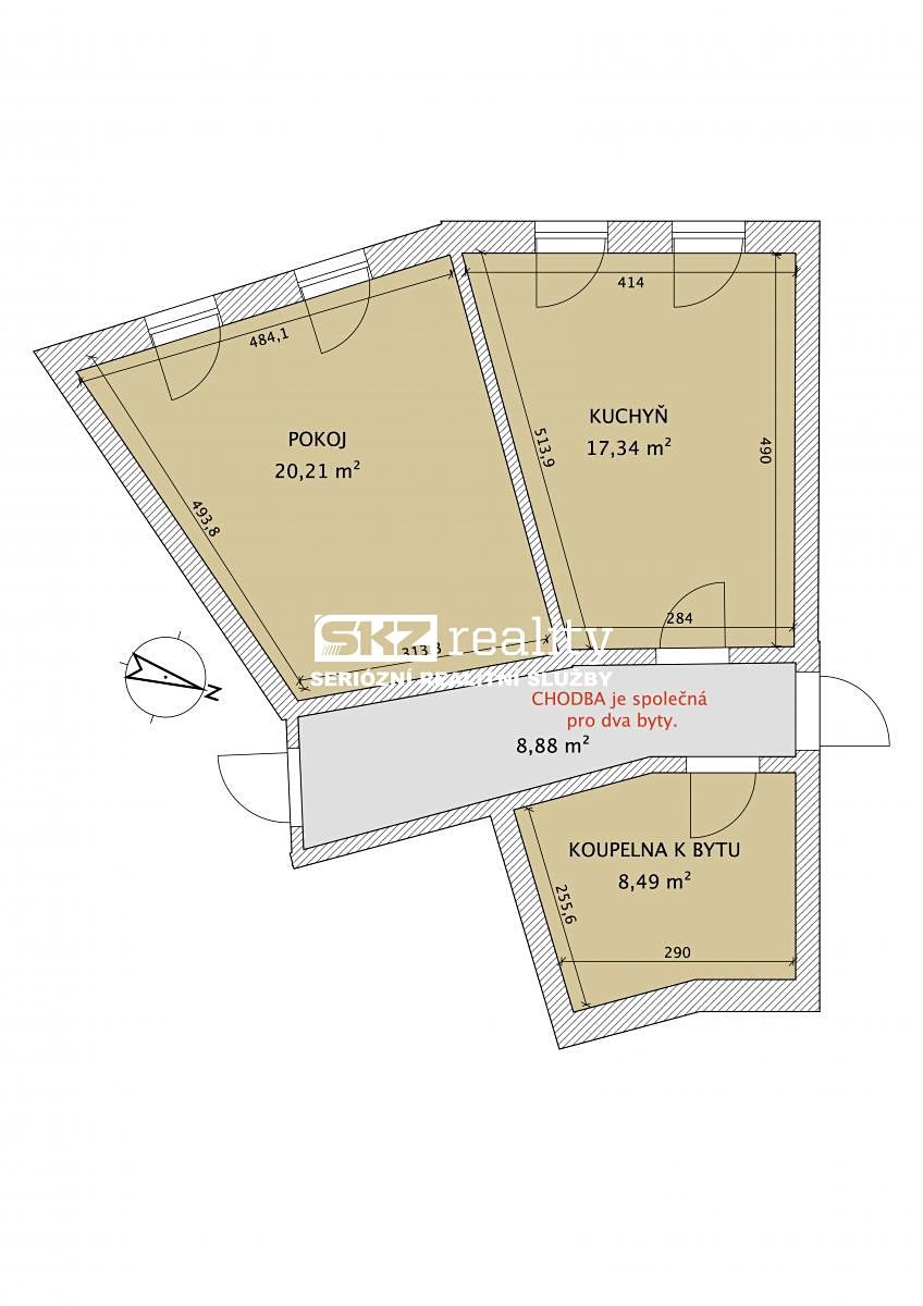 Pronájem bytu 1+1 46 m² – fotografie 2
