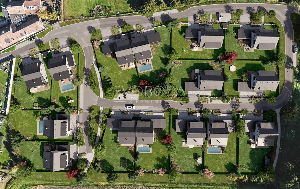 Prodej stavebního pozemku 674 m² – pohled 4