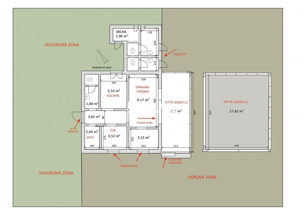 Prodej restaurace 77 m² – fotografie 2