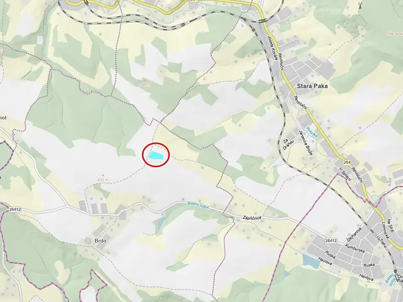 Prodej pole 8413 m², Stará Paka – náhled fotky 2