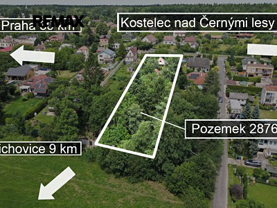 Prodej  stavebního pozemku 2 876 m²
