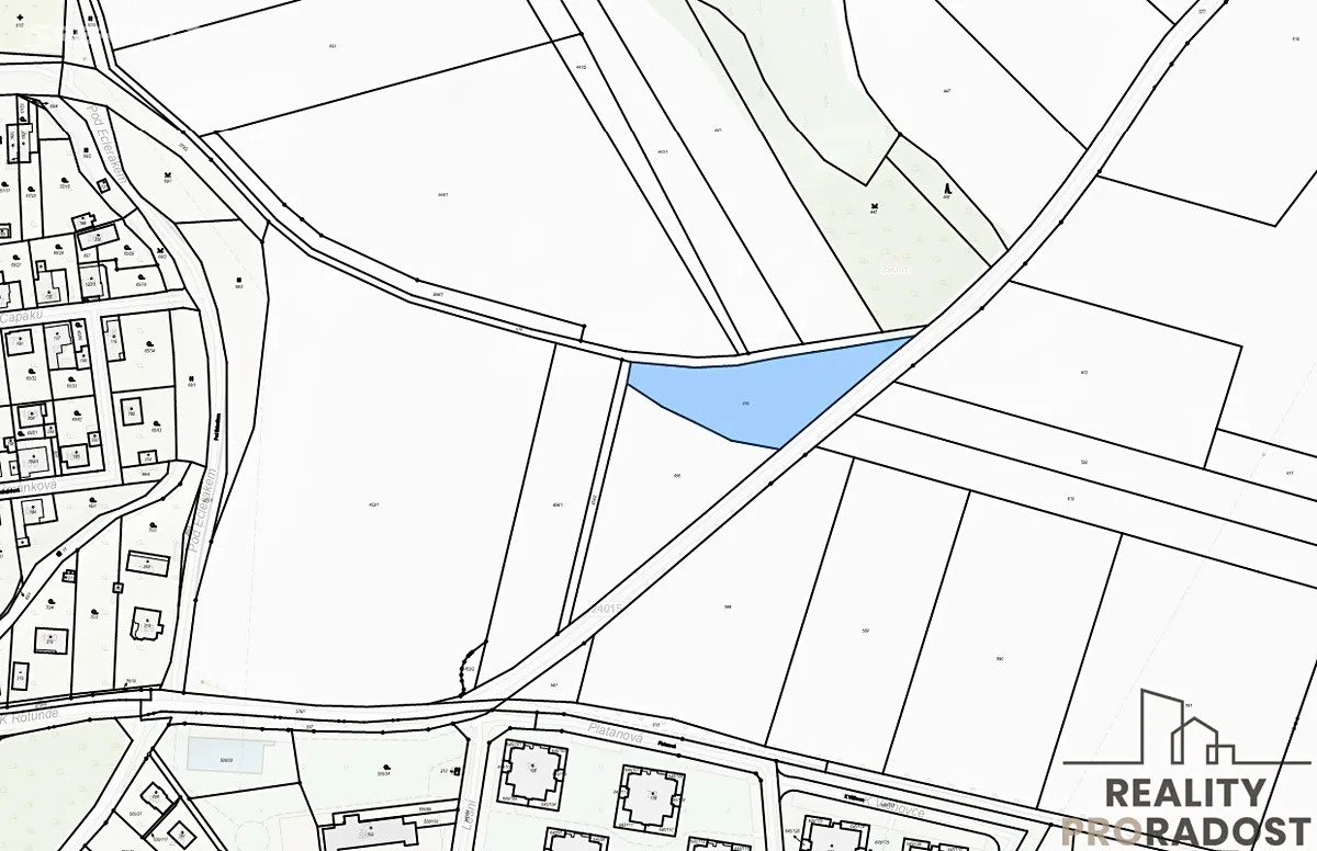 Prodej pole 3374 m², Holubice