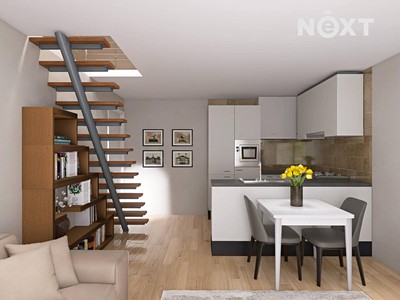 Prodej bytu 1+kk 57 m² (Mezonet)