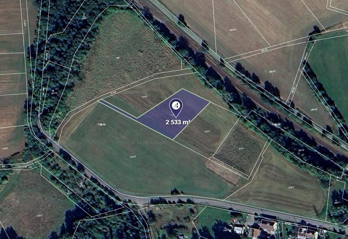 Prodej pole 2533 m²
