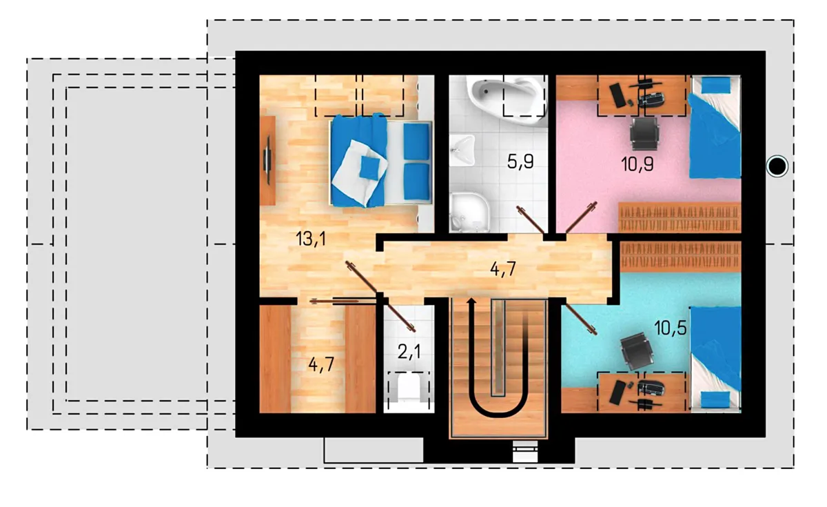 Prodej rodinného domu 152 m², pozemek 835 m² – pohled 6