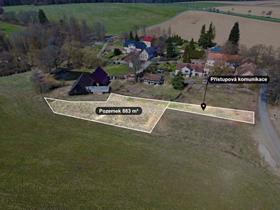Prodej  stavebního pozemku 883 m²