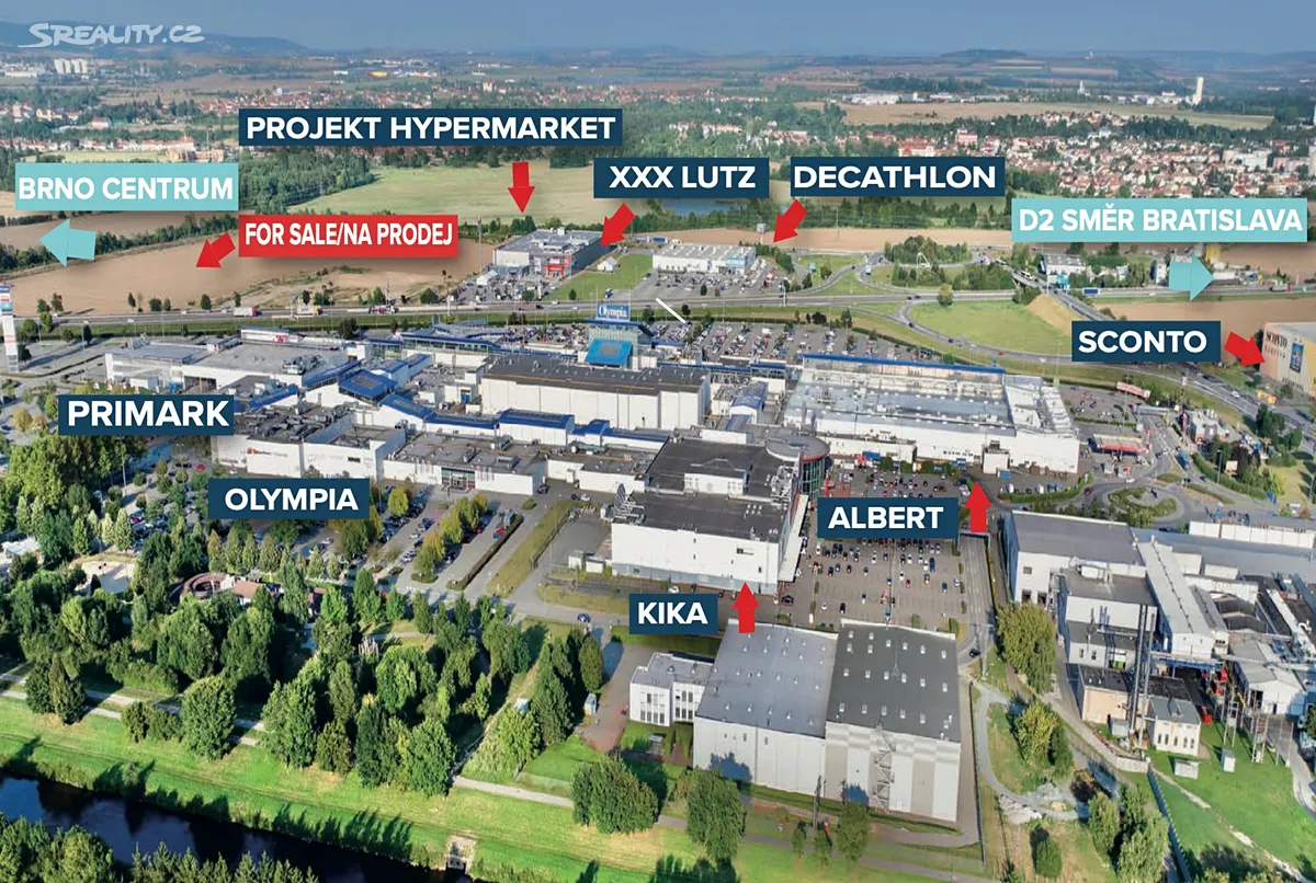 Prodej komerčního pozemku 7000 m², Brno