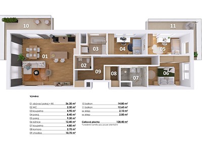 Prodej bytu 4+kk 128 m² — photo 4