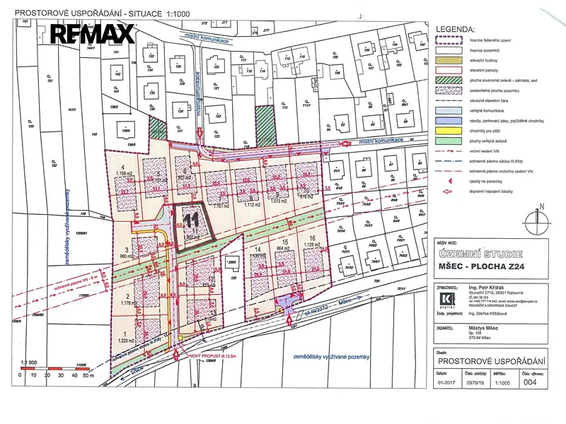 Prodej stavebního pozemku 822 m², Mšec – náhled fotky 1