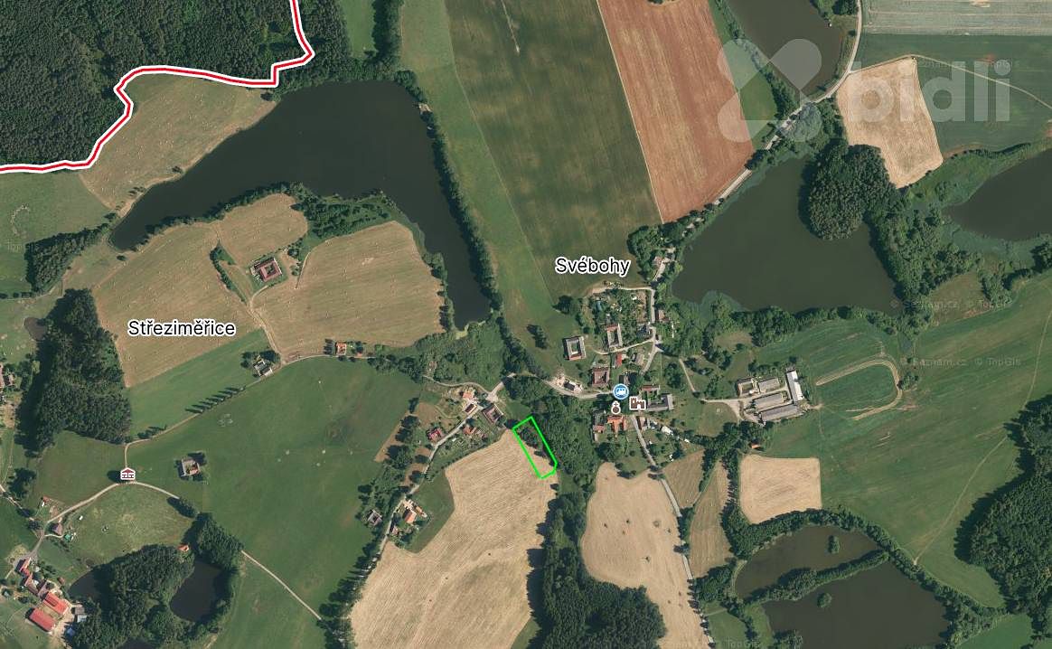 Prodej stavebního pozemku 3293 m², Horní Stropnice – fotka 1 z 3