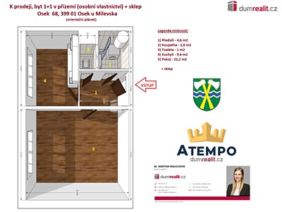 Prodej bytu 1+1 42 m² — photo 3