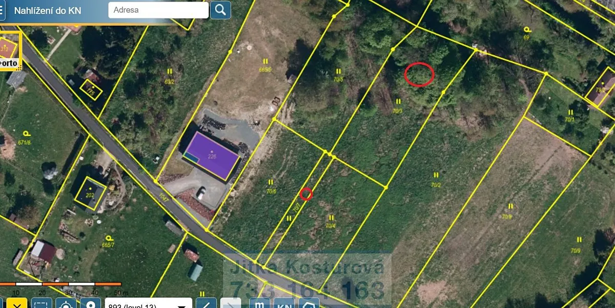 Prodej stavebního pozemku 1505 m²