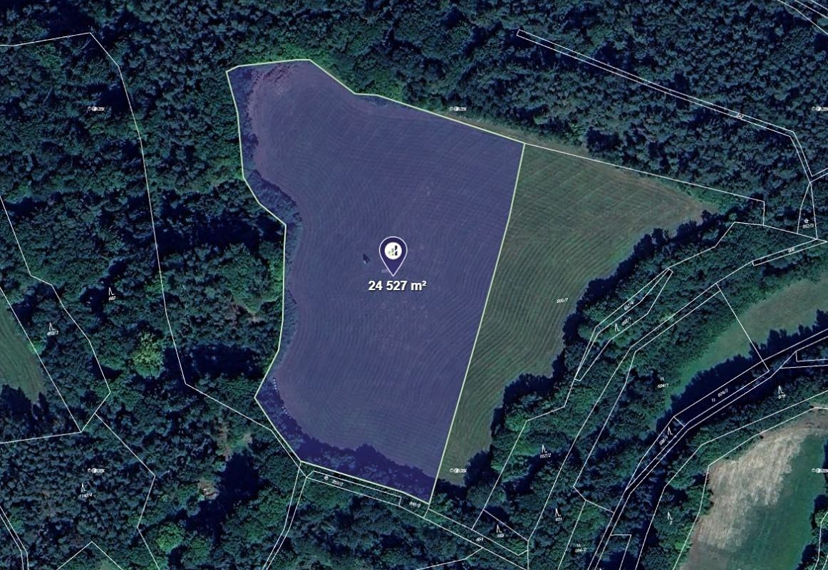 Prodej pole 24527 m², Dobřeň – fotka 1 z 3
