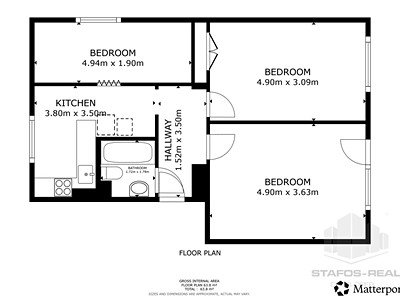 Pronájem bytu 3+1 60 m² — photo 3
