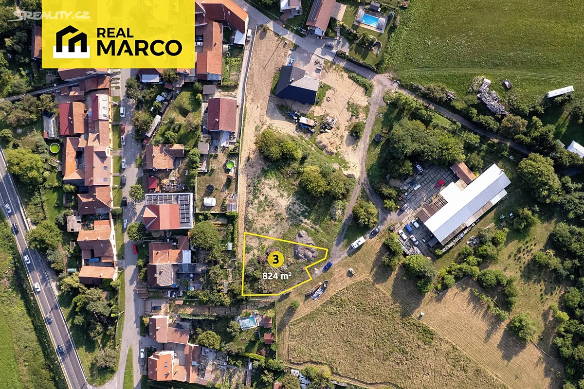 Prodej stavebního pozemku 824 m², Závist
