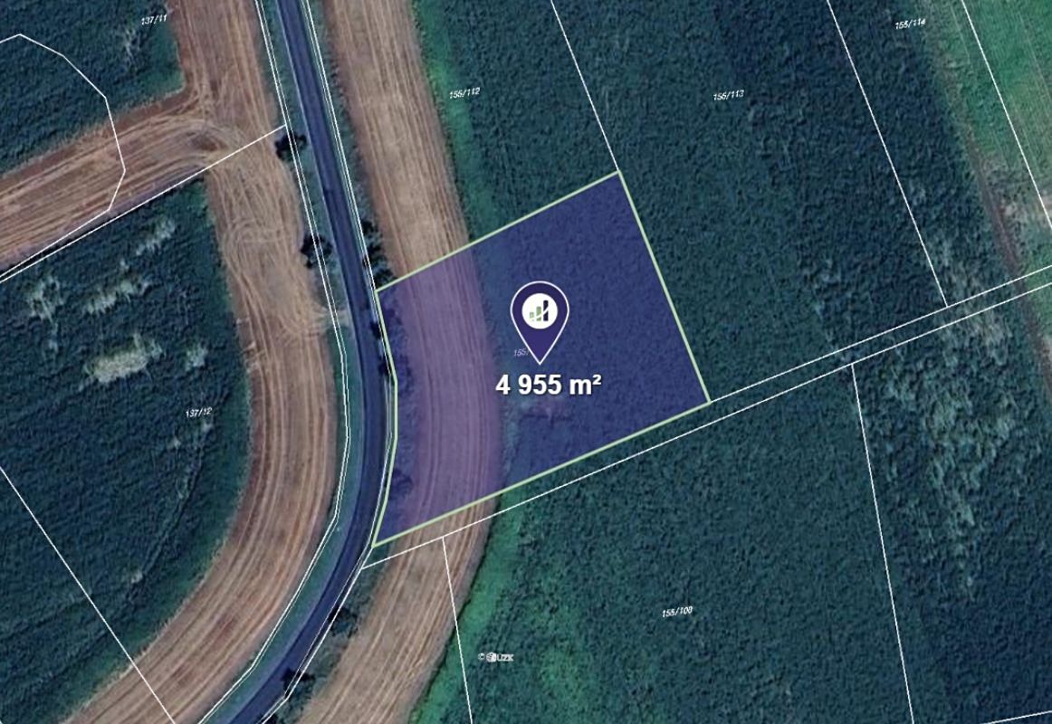 Prodej pole 4955 m², Oselce – fotka 1 z 3