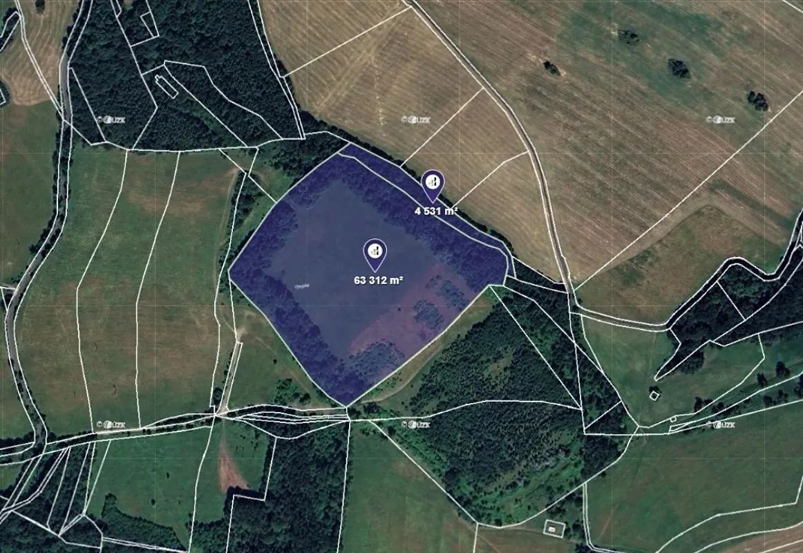Prodej pozemku 67843 m²