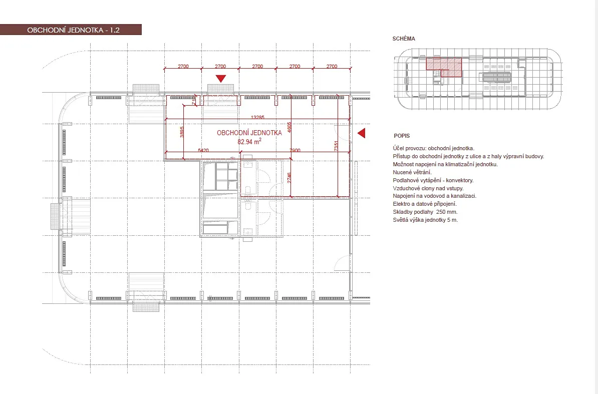 Pronájem obchodního prostoru 82 m² – pohled 3