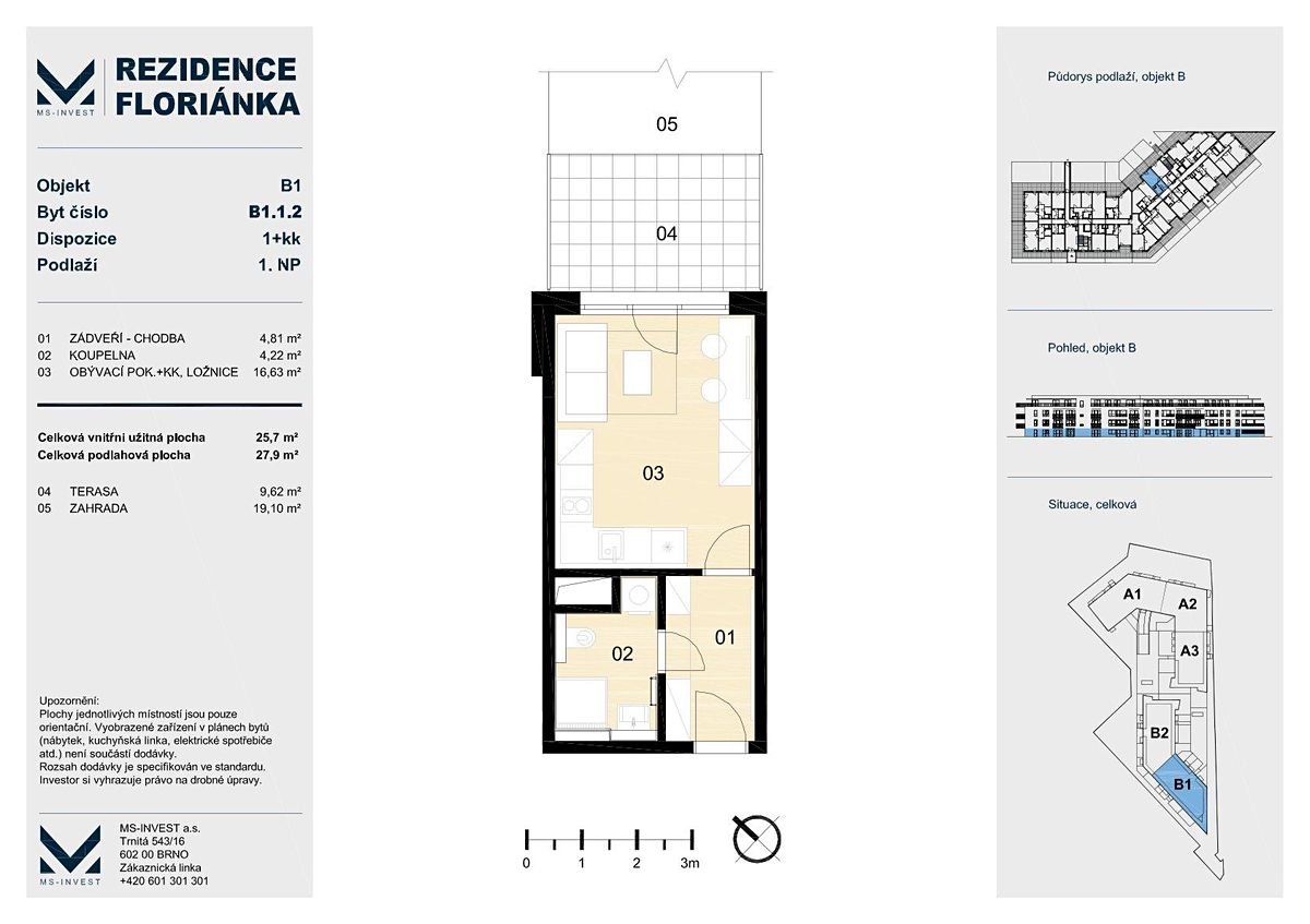 Prodej bytu 1+kk 28 m² – fotografie 5