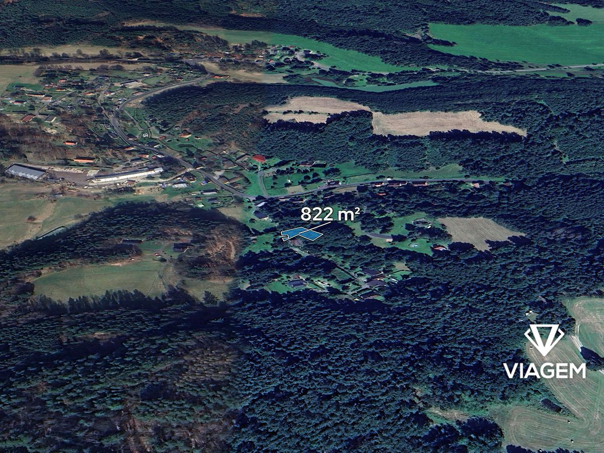 Prodej zahrady 822 m², Huntířov – fotka 1 z 3