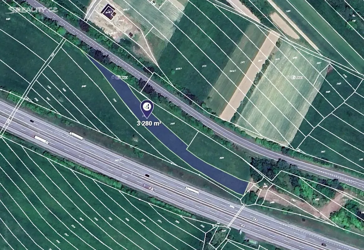 Prodej pole 3280 m², Velký Újezd