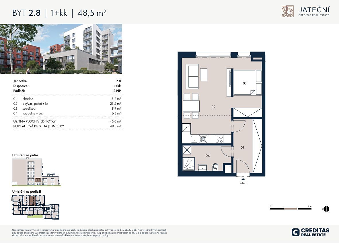 Prodej bytu 1+kk 47 m² – fotografie 5