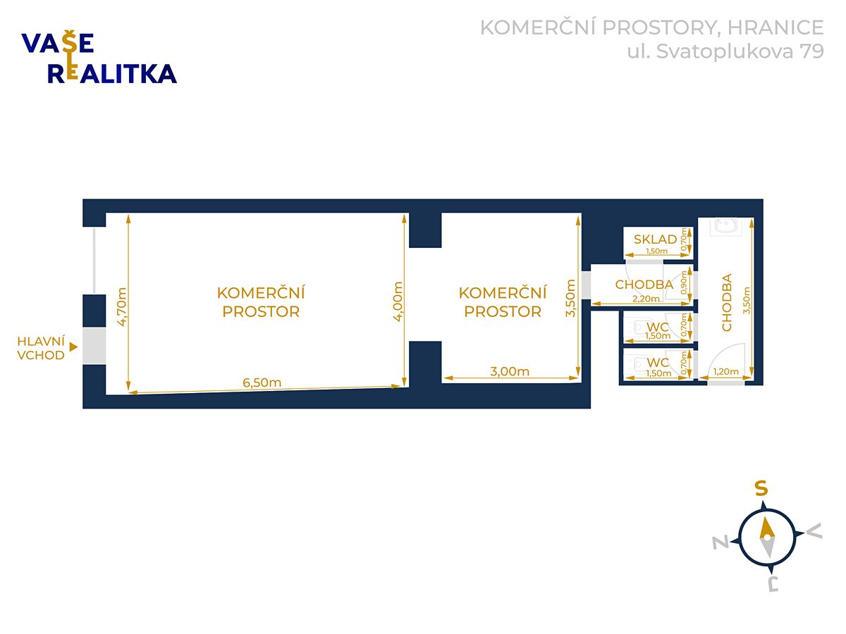 Pronájem obchodního prostoru 42 m² – fotografie 2