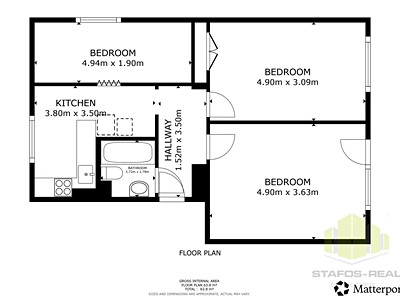 Pronájem bytu 3+1 60 m² — photo 2