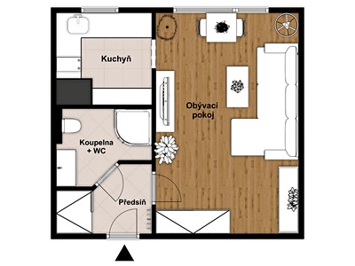 Квартира 1+kk на продаж, 30 м² (2 з 23)