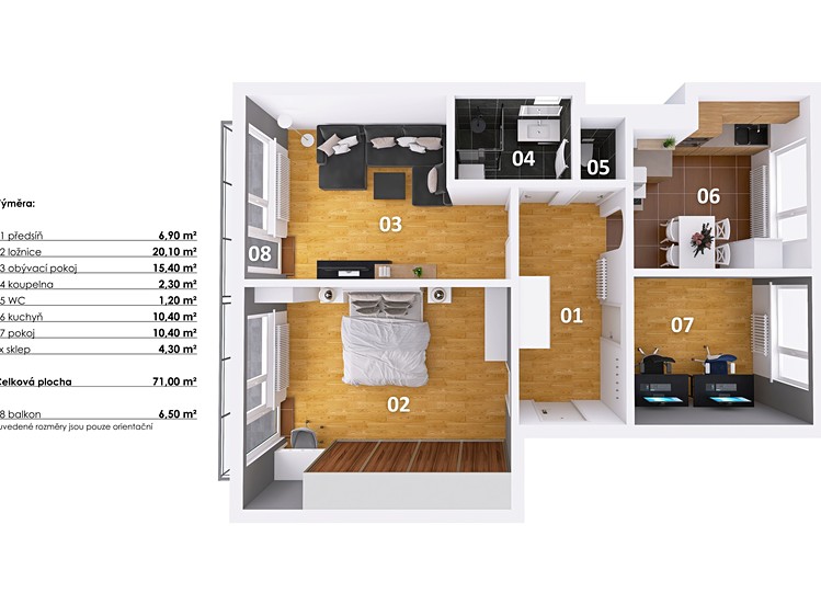 Prodej bytu 3+1, 71 m² (23 z 29)