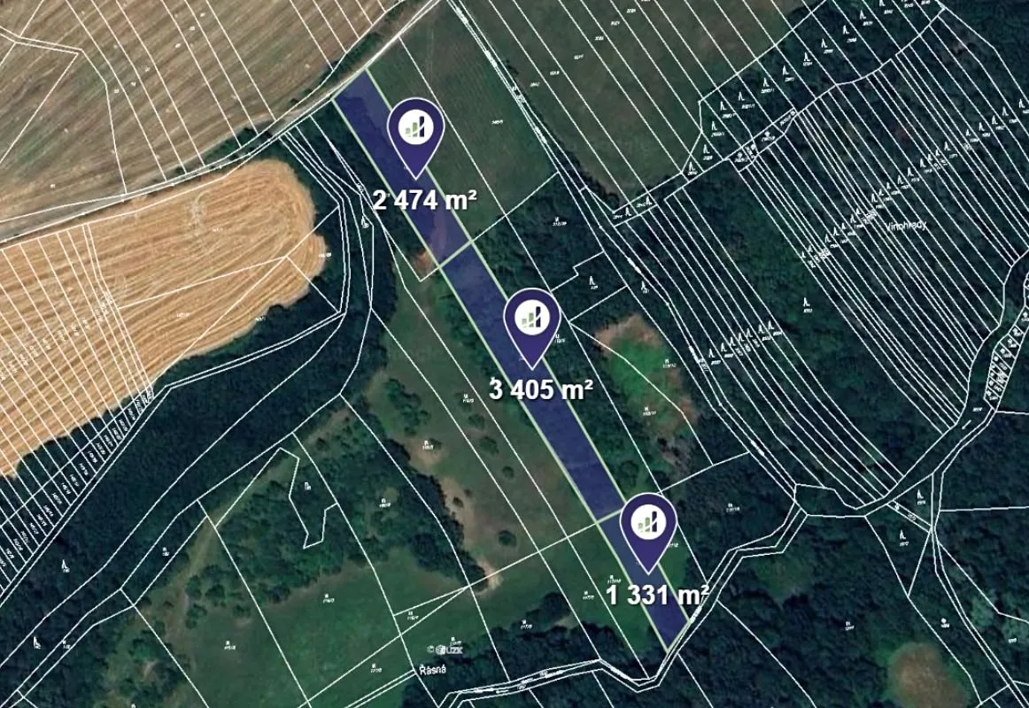 Prodej pole 7210 m²