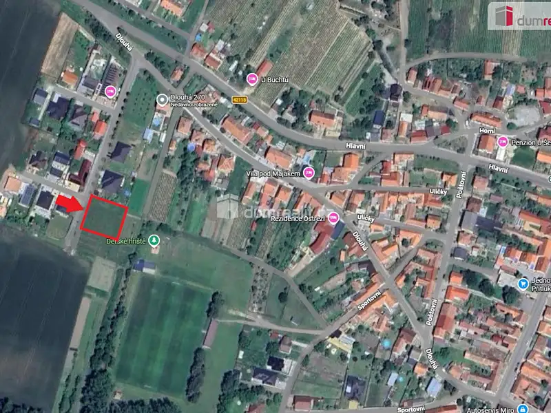 Prodej stavebního pozemku 1269 m², Přítluky – náhled fotky 3