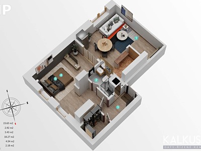 Prodej bytu 2+kk 49 m²
