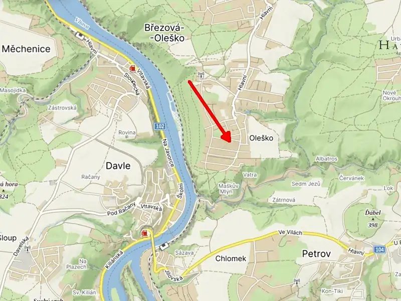 Prodej stavebního pozemku 1700 m², Březová-Oleško – náhled fotky 2