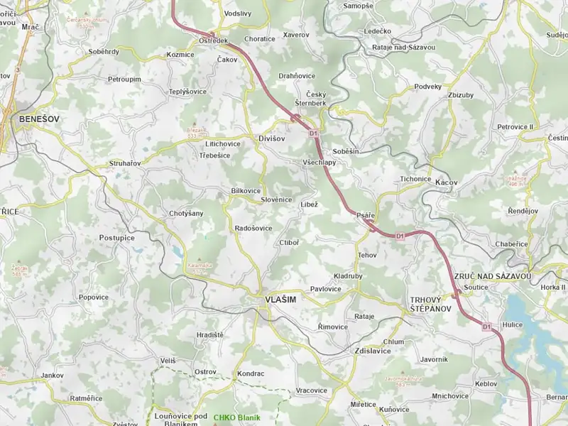 Prodej pole 6386 m², Vlašim – náhled fotky 3
