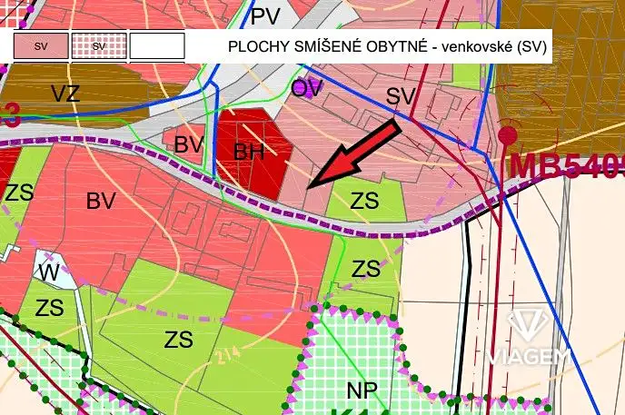 Prodej stavebního pozemku 616 m², Dobrovice – náhled fotky 2