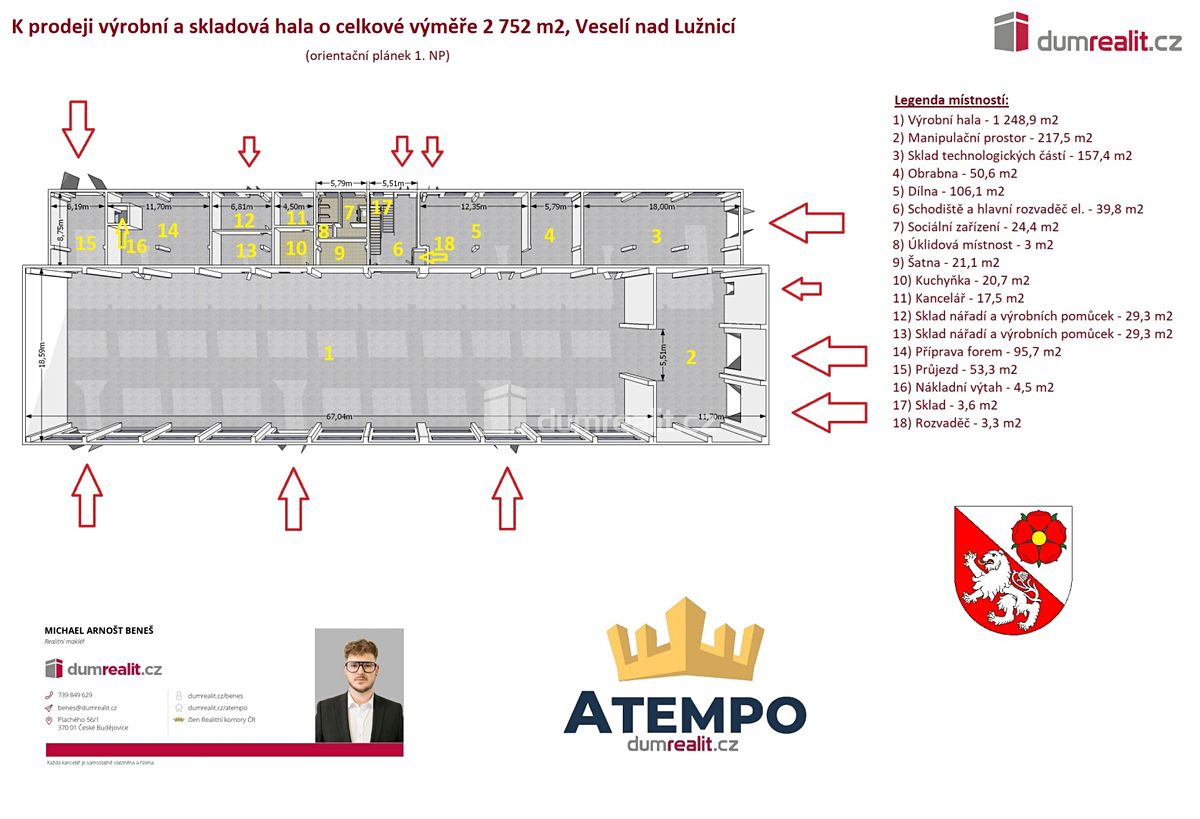 Prodej výrobní haly, prostoru 2752 m² – fotografie 2