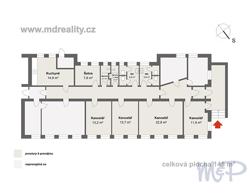 Pronájem komerční nemovitosti 461 m² – pohled 2