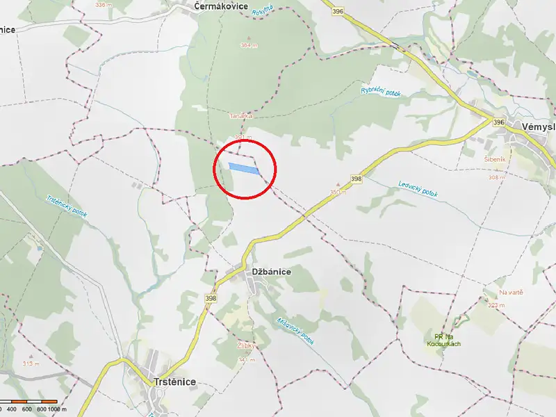 Prodej pole 29834 m², Džbánice – náhled fotky 1
