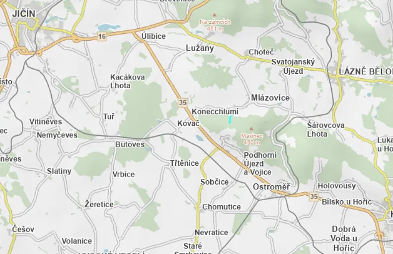 Prodej lesa 30813 m²
