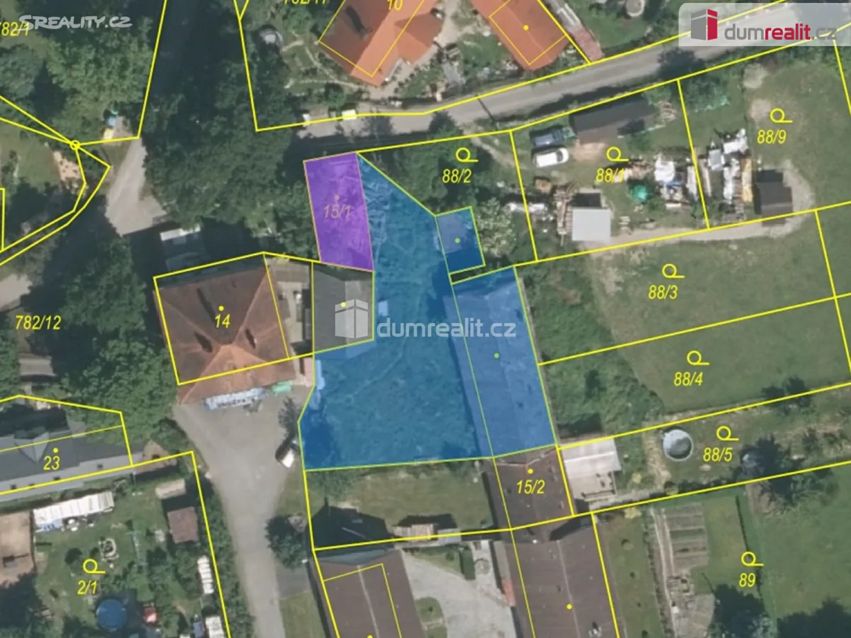 Prodej stavebního pozemku 837 m², Bernartice