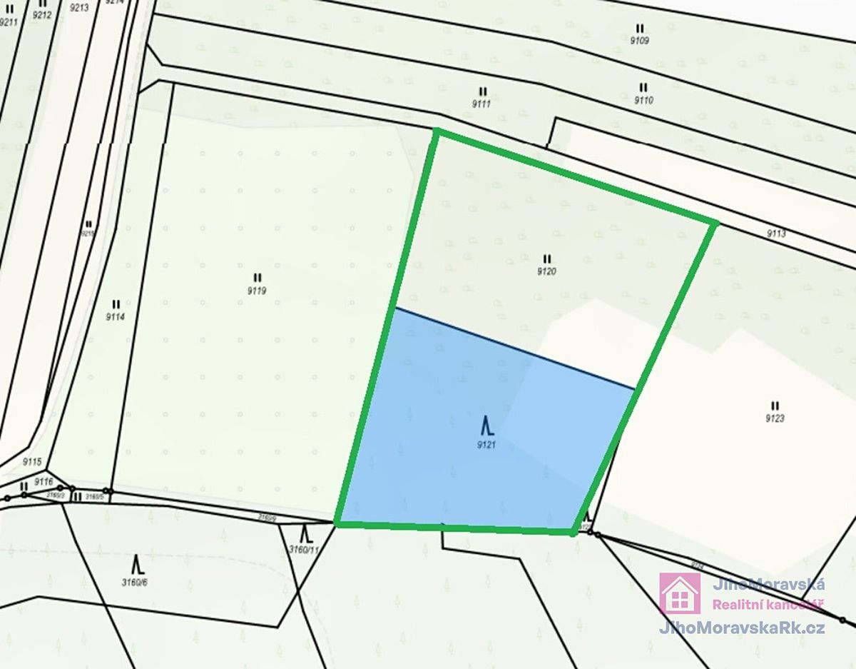 Prodej lesa 4858 m², Klobouky u Brna – fotka 1 z 3