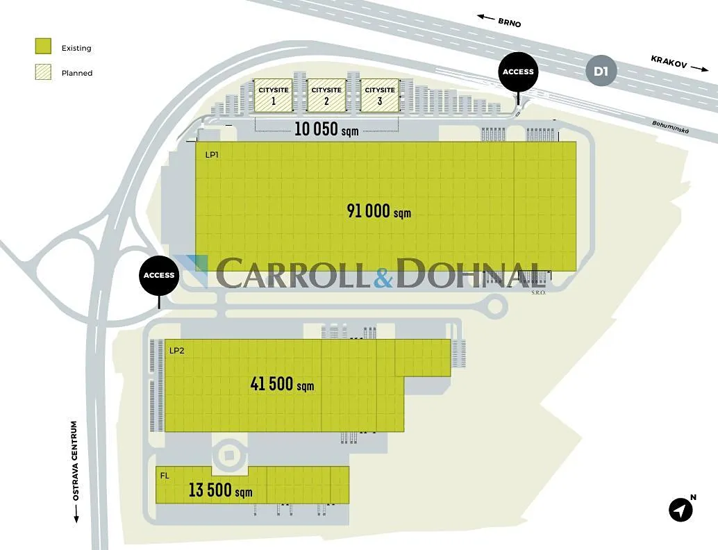 Pronájem výrobní haly, prostoru 4100 m² – další