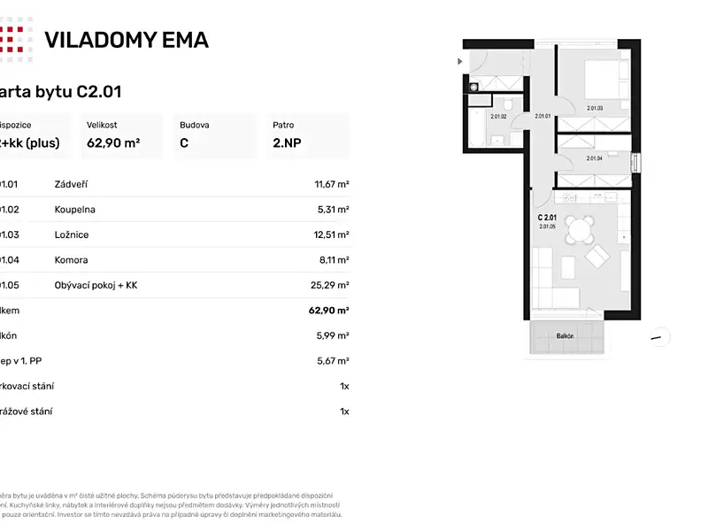 Prodej bytu 2+kk 63 m², Ostrava – náhled fotky 2