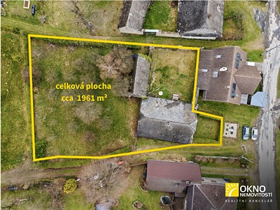 Prodej  chalupy 90 m², pozemek 1 961 m²