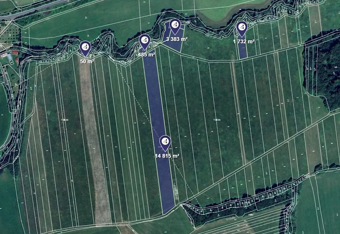 Prodej podílu 2/3 pole 13643 m²