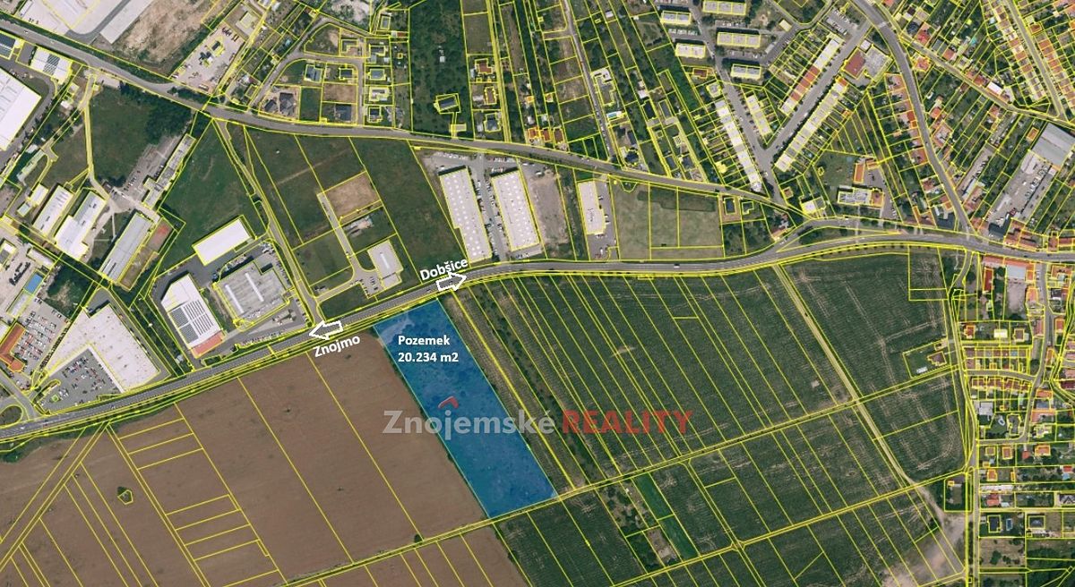 Prodej pozemku 20234 m², Znojmo – fotka 1 z 3